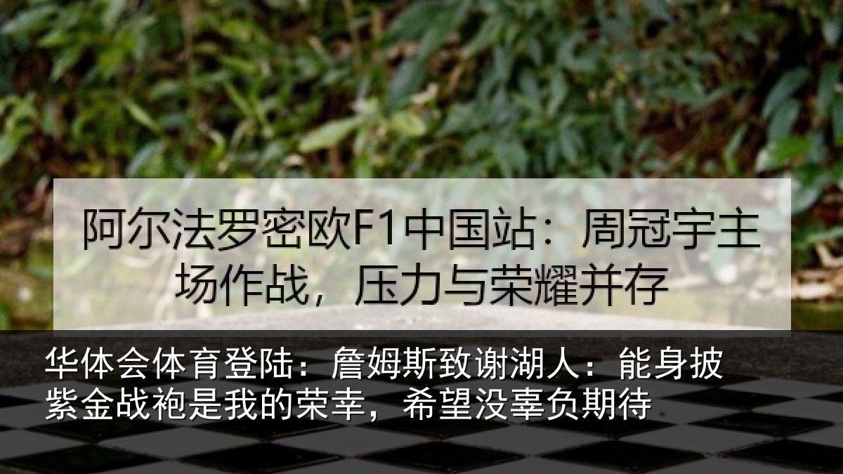 华体会体育登陆:詹姆斯致谢湖人:能身披紫金战袍是我的荣幸,希望没辜负期待